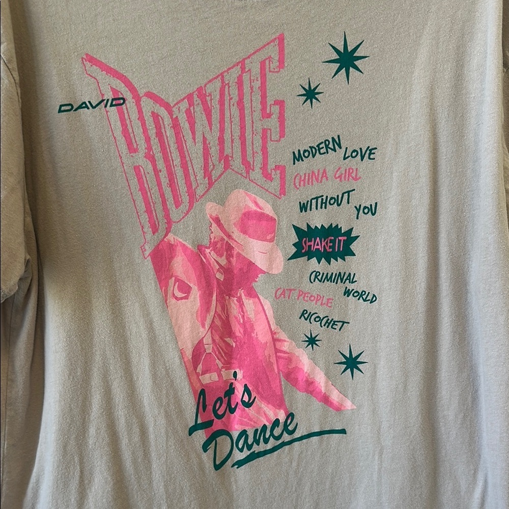 David Bowie Sz Large Graphic T-Shirt